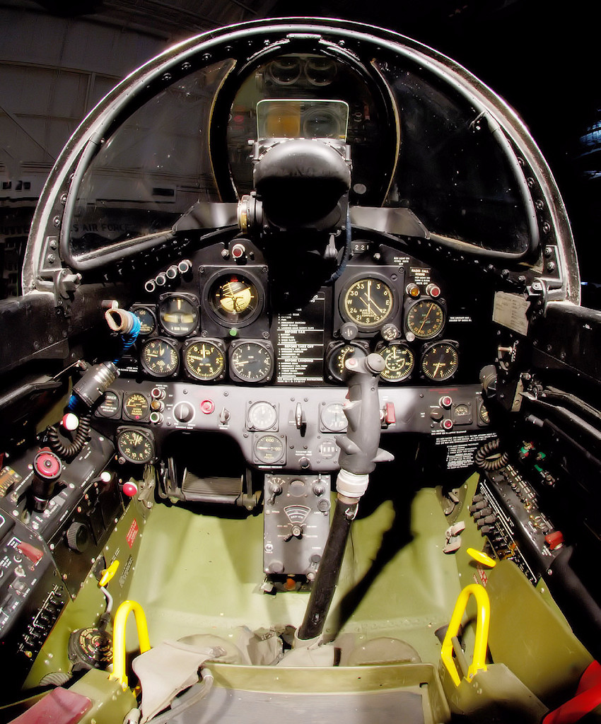 Cockpit der Lockheed F-80C Shooting Star