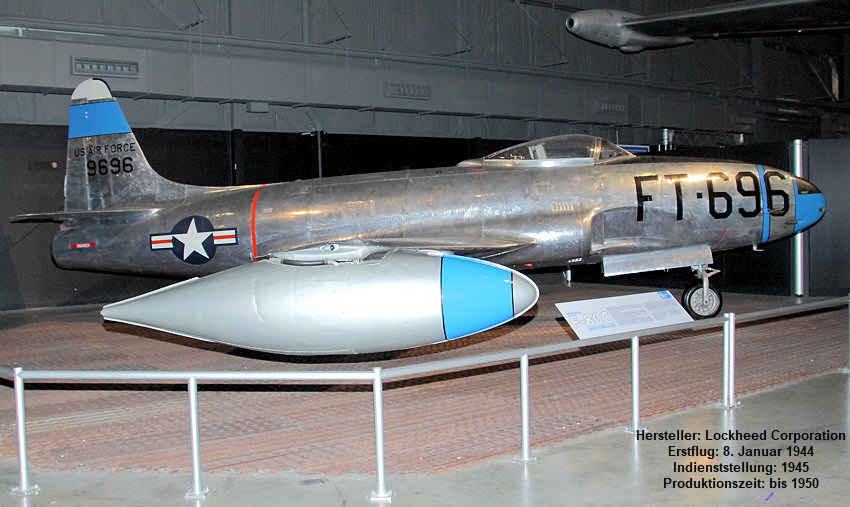 Lockheed F-80 Shooting Star: 1. Düsenjäger der USA im operativen Einsatz (1945-1950)