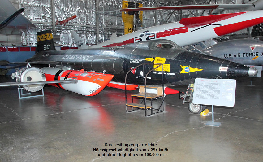 North American X-15 A-2: Experimentalflugzeug mit Raketenantrieb f. Höhen- und Hochgeschwindigkeitsflüge