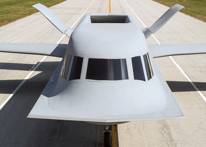 Northrop Tacit Blue - Draufsicht