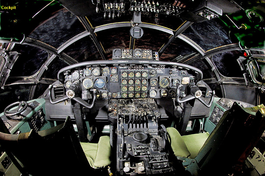 Convair B-36 - Cockpit