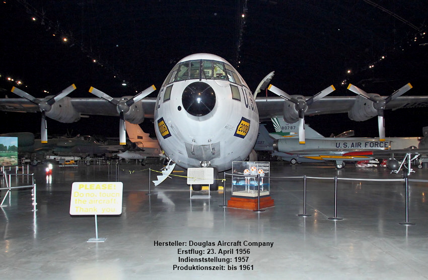 Douglas C-133 Cargomaster: militärisches Transportflugzeug der U.S. Air Force von 1956 bis 1961