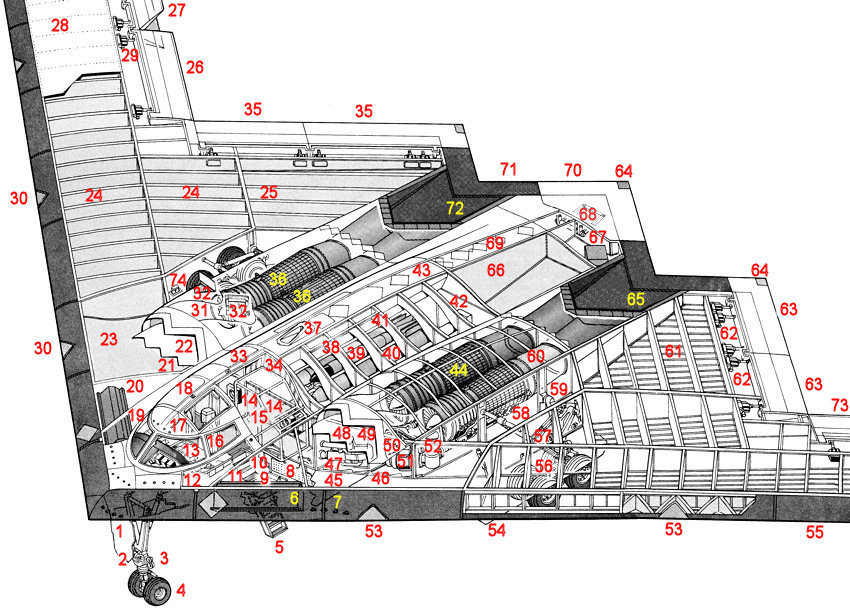Northrop B-2: Skizze