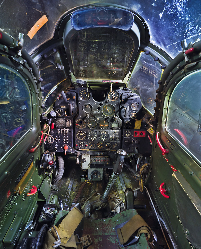 Cockpit der Bell P-63A Kingcobra