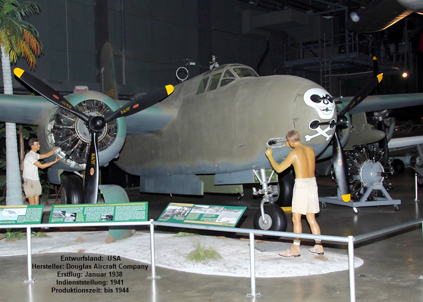 Douglas A-20G Havoc: Von diesem Bombertyp der USA von 1943 wurden 2.850 Stück gebaut