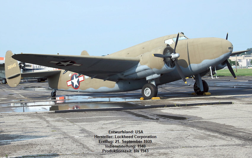 Lockheed C-60A Lodestar: Militärversion der Lockheed L-18 Lodestar als Truppentransporter der Army Air Forces