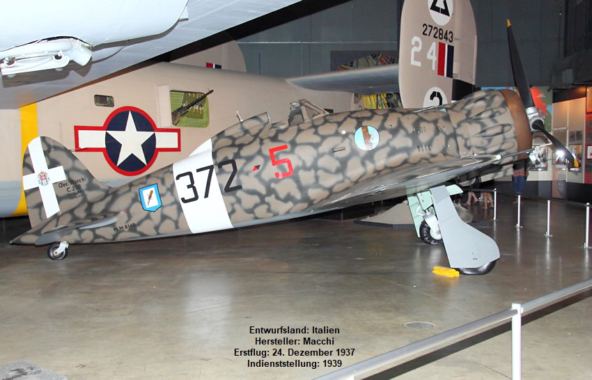 Macchi MC.200 Saetta: italienisches Jagdflugzeug im Zweiten Weltkrieg ab 1939
