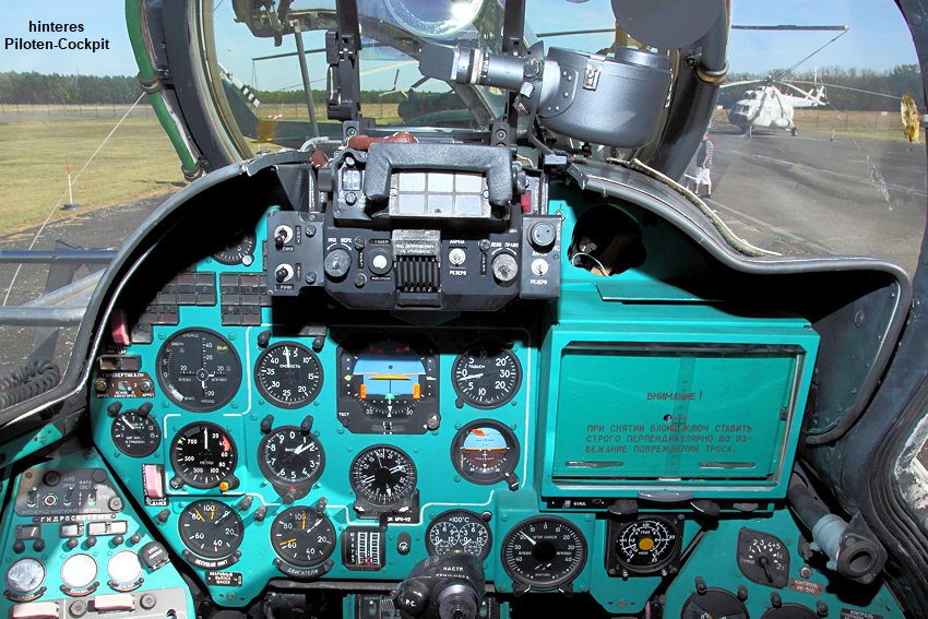 Mil Mi-24 P - Piloten-Cockpit hinten