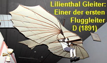 Lilienthal Glider (Lilienthal Gleiter): Einer der ersten Fluggleiter von 1891
