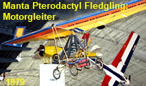 Manta Pterodactyl Fledgling: eines der ersten Ultralight-Flugzeuge der USA von 1979 (Motorgleiter)