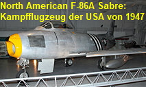 North American F-86A Sabre: US-amerikanisches Kampfflugzeug von 1947