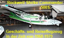 Rockwell Shrike Commander 500S: leichtes zweimotoriges Geschäfts- und Reiseflugzeug in der Zeit von 1968-1979 (ehemals Aero Commander 500)