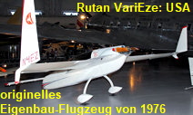 Rutan VariEze: einfach zu fertigendes Eigenbau-Flugzeug von 1976
