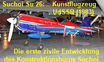 Sukhoi Su-26m: das Kunstflugzeug stellt die erste zivile Entwicklung des Konstruktionsbüros Suchoi dar (Suchoi Su-26)