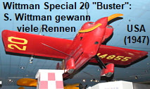 Wittman Special 20 "Buster": Steve Wittman gewann mit diesem Flugzeug nach dem Zweiten Weltkrieg zahlreiche Rennen