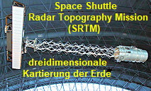 Shuttle Radar Topography Mission (SRTM): fertigt hochauflösendes digitales Geländemodell d. Erdoberfläche