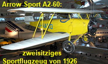 Arrow Sport A2-60: zweisitziges Sportflugzeug von 1926