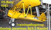 Boeing-Stearman N2S-5 Kaydet: Trainingsflugzeug der US- Navy ab 1943