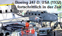 Boeing 247-D: Das zweimotorige Flugzeug gilt als eines der ersten modernen Flugzeuge seiner Art 