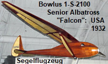 Bowlus 1-S-2100 Senior Albatross "Falcon": Segelflugzeug der USA von 1932