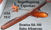 Bowlus BA-100 Baby Albatross: preisgünstiges Segelflugzeug zum Eigenbau als Kit von 1937