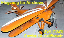 Curtiss 1A Gulfhawk: Flugzeug für Flugshows währen der beiden Kriege