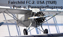 Fairchild FC-2: Auf Grund geschlossener Kabine, großer Reichweite und guter Flugeigenschaften wurde die Maschine als Post- und Passagierflugzeug genutzt