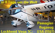 Lockheed 5C Vega: amerikanisches Passagierflugzeug des Herstellers Lockheed von 1927