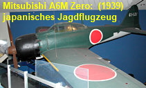 Mitsubishi A6M Zero: japanisches Trägerjagdflugzeug während des zweiten Weltkriegs