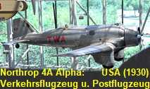 Northrop 4A Alpha: Verkehrsflugzeug und Postflugzeug der US-amerikanischen Northrop Aircraft Corporation aus den frühen 1930er Jahren
