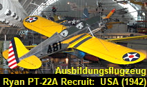 Ryan PT-22A Recruit: Ausbildungsflugzeug der United States Army Air Corps