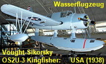 Vought-Sikorsky OS2U-3 Kingfisher: einmotoriges Wasserflugzeug von 1938