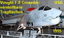 Vought RF-8G Crusader: hydraulisch verstellbarer Einstellwinkel der Tragflächen