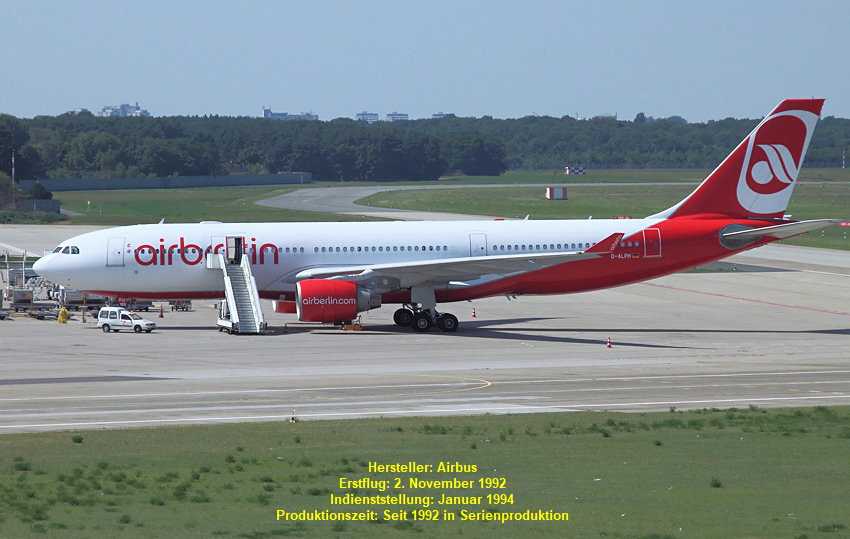 Airbus A330-200: zweistrahliges Großraumflugzeug des europäischen Flugzeugherstellers Airbus, das als Langstreckenflugzeug ausgelegt ist.