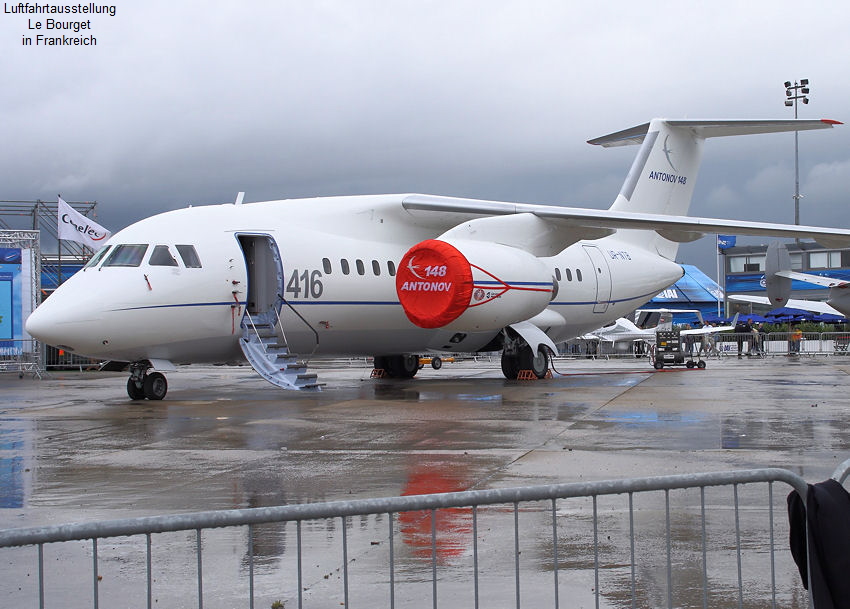 Antonow 148: Passagierflugzeug als mittelgroßer Hochdecker mit modernster Elektronik