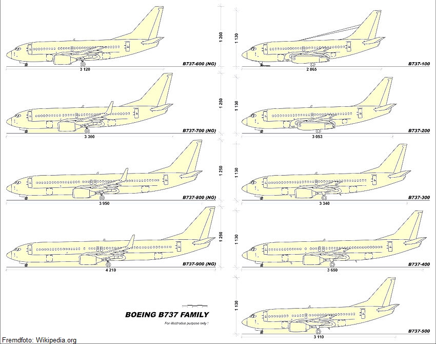 737 Family - Skizze