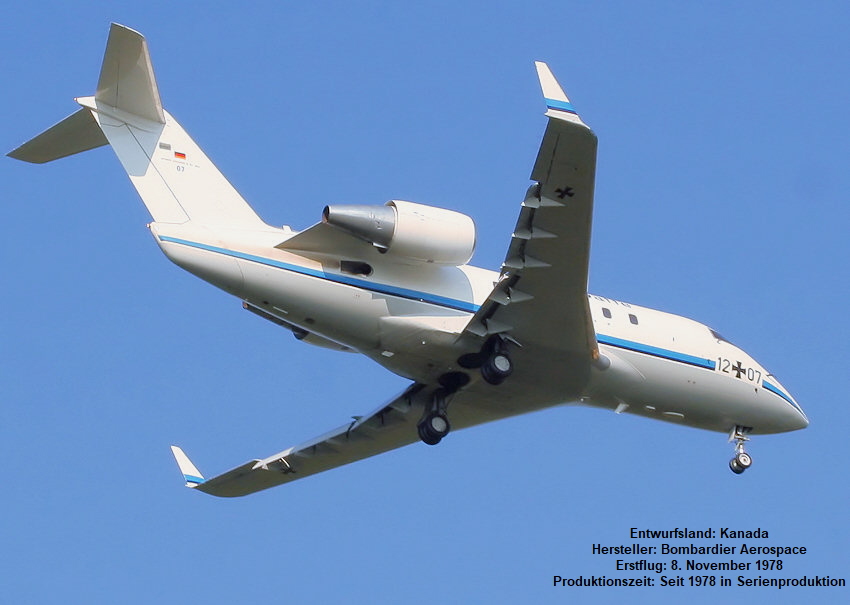 Canadair Challenger CL 601: Das Flugzeug ist bei der Flugbereitschaft BMVg seit 1986 im Einsatz