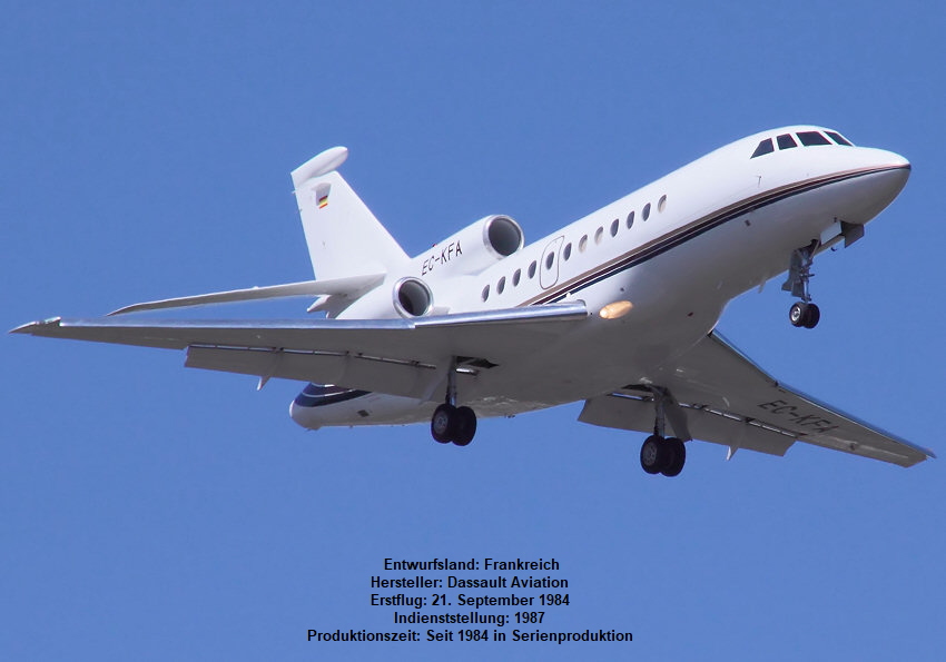 Dassault Falcon 900 B: dreistrahliges Geschäftsreiseflugzeug aus der Falcon-Baureihe von Dassault Aviation
