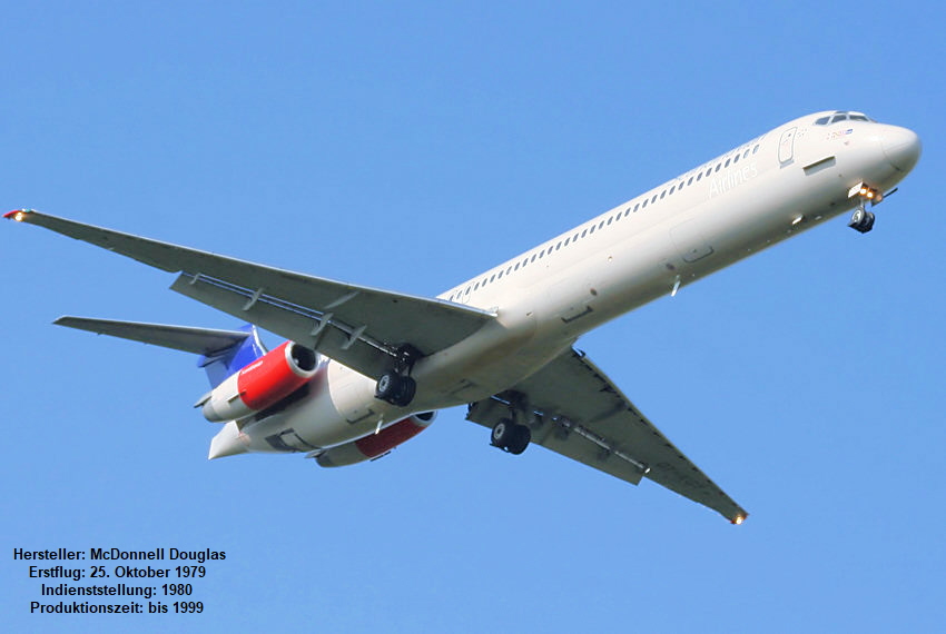 McDonnell Douglas MD-82: zweistrahliges Kurz- und Mittelstreckenflugzeug