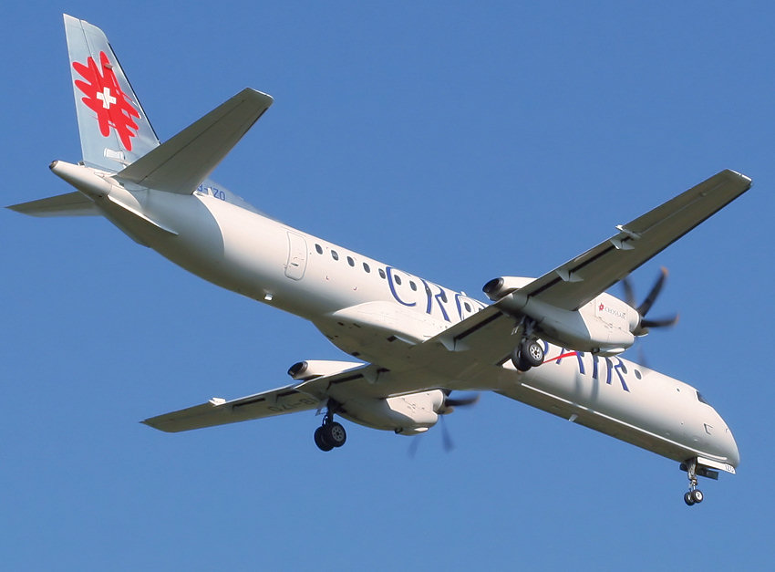 Saab 2000: eines der schnellsten Turboprop-Flugzeuge