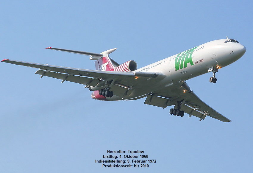 Tupolev TU 154 M: dreistrahliges Passagierflugzeug mittlerer Reichweite der ehem. UdSSR
