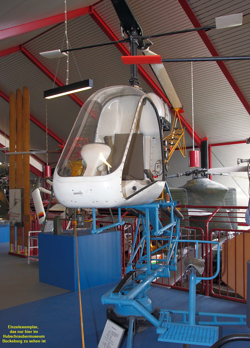 Bölkow BO 102 B: Übungsgerät zur Anfängerschulung für angehende Hubschrauberpiloten