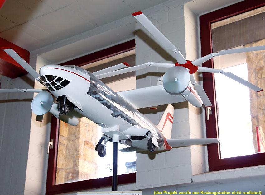 Bölkow BO P 310: Nahverkehrsflugzeug als Hubschrauber mit hoher Geschwindigkeit