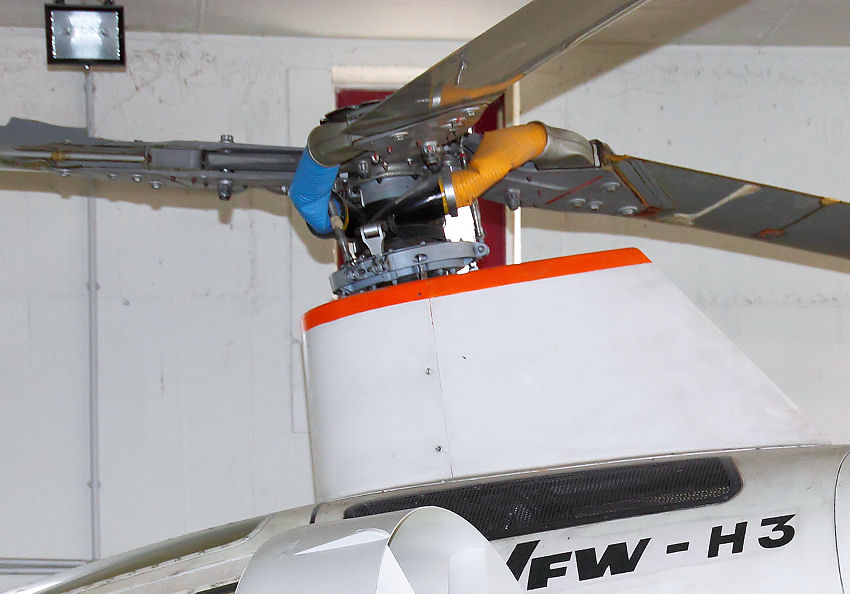 VFW H-3 E Sprinter: Flugschrauber mit Blattspitzenantrieb, bei dem die Mantelschrauben dem Vortrieb dienen