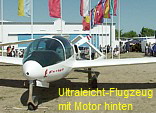 Ultraleicht-Flugzeug mit Motor hinten