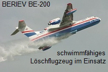 BERIEV BE-200 - schwimmfähiges Löschflugze