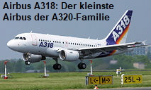 Airbus A318: Der kleinste Airbus der A320-Familie beim Landeanflug