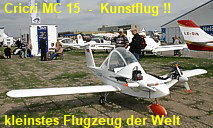 Cricri MC 15 - kleinstes Flugzeug der Welt