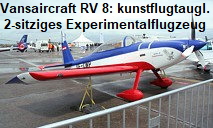 Vansaircraft RV 8 - Experimentalflugzeug