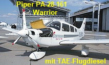 Piper Warrior mit TAE-Flugdiesel